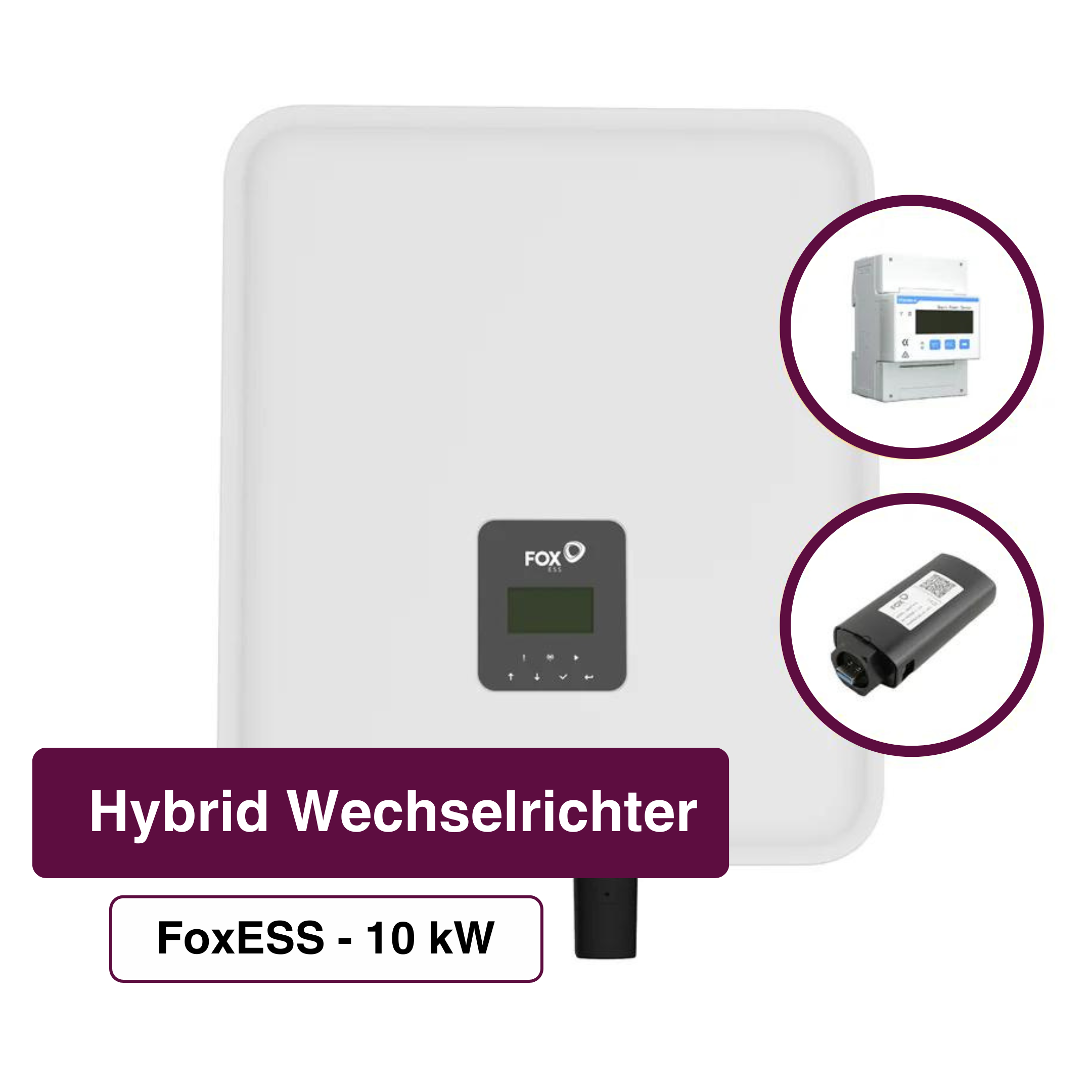 Photovoltaikanlage-Gesamtpaket FoxESS mit Unterkonstruktion (inkl. Smartmeter) 