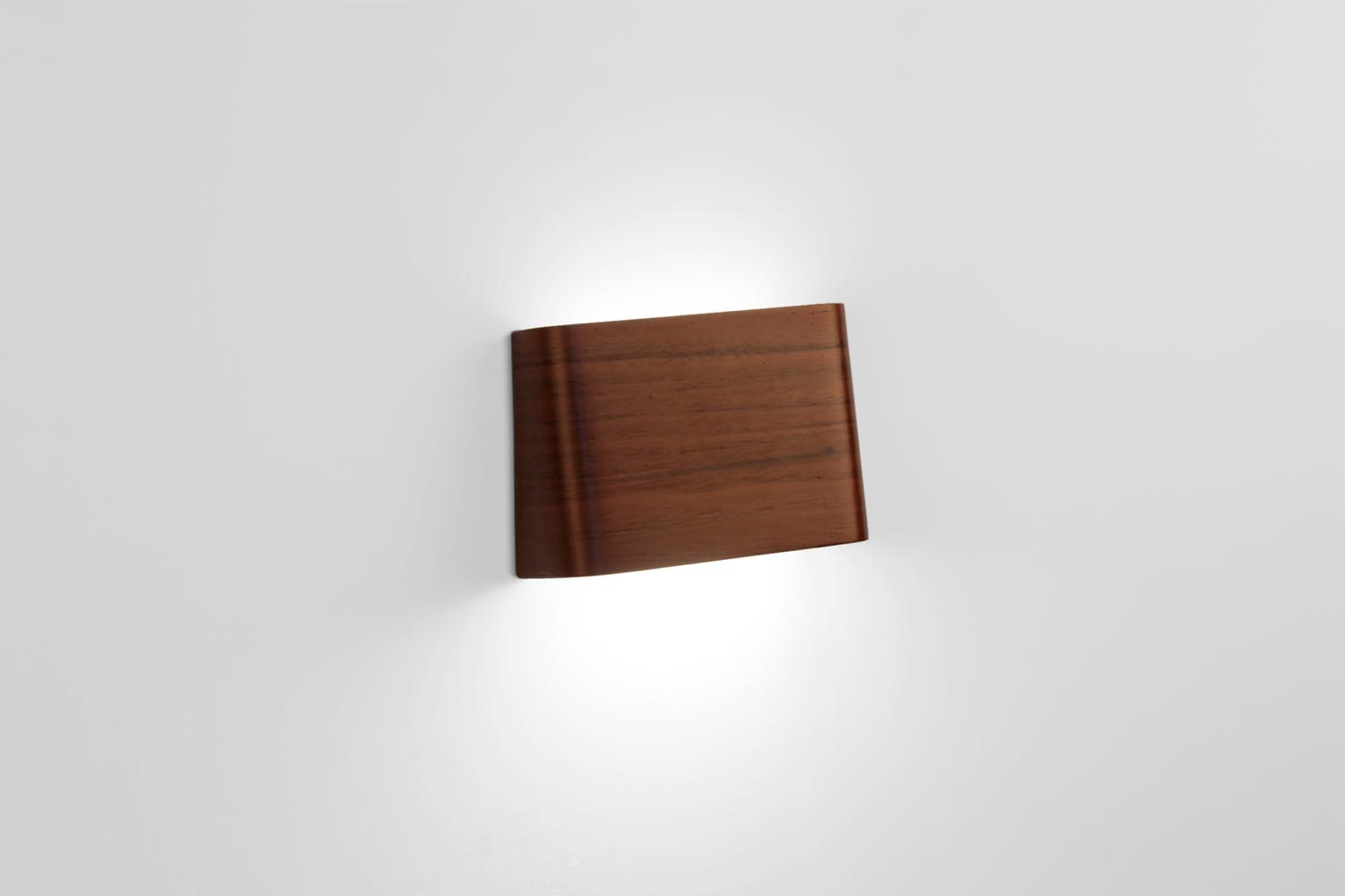 META SLICEs LED Holz Touch Wandleuchte | Trapez