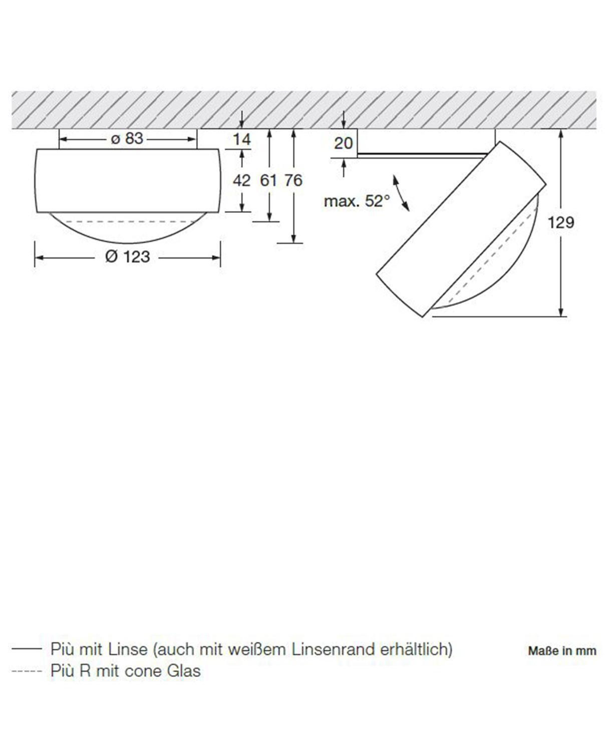 Occhio Più R alto up VOLT Strahler / Ausstellungsstück 