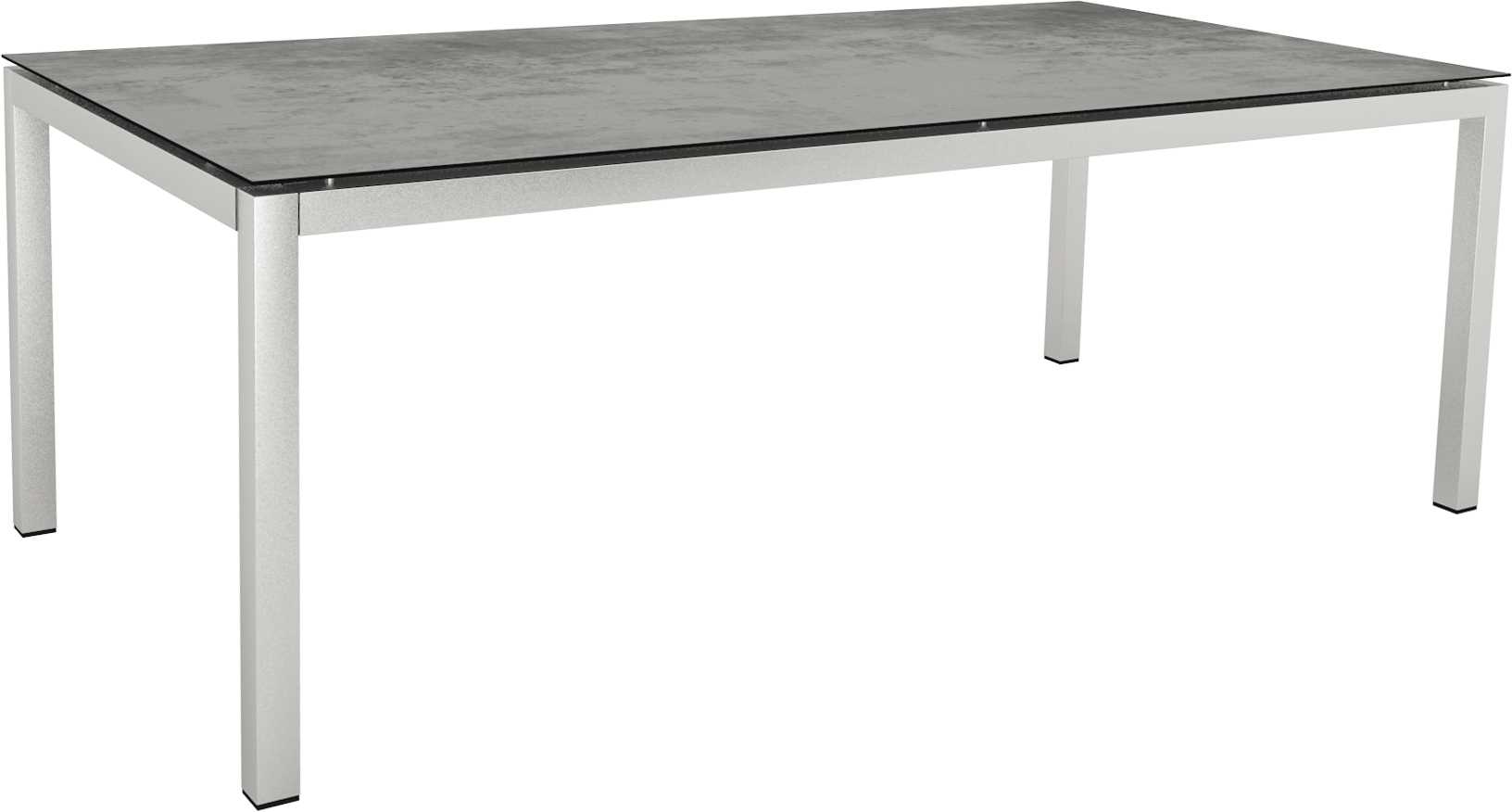 STERN Tischplatte SILVERSTAR 2.0 200x100 cm Dekor Zement